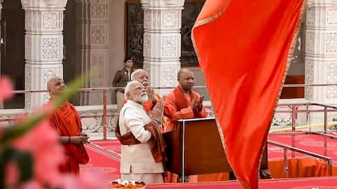 'Centuries-old wounds are healing', says Modi as Dharma flag hoisted