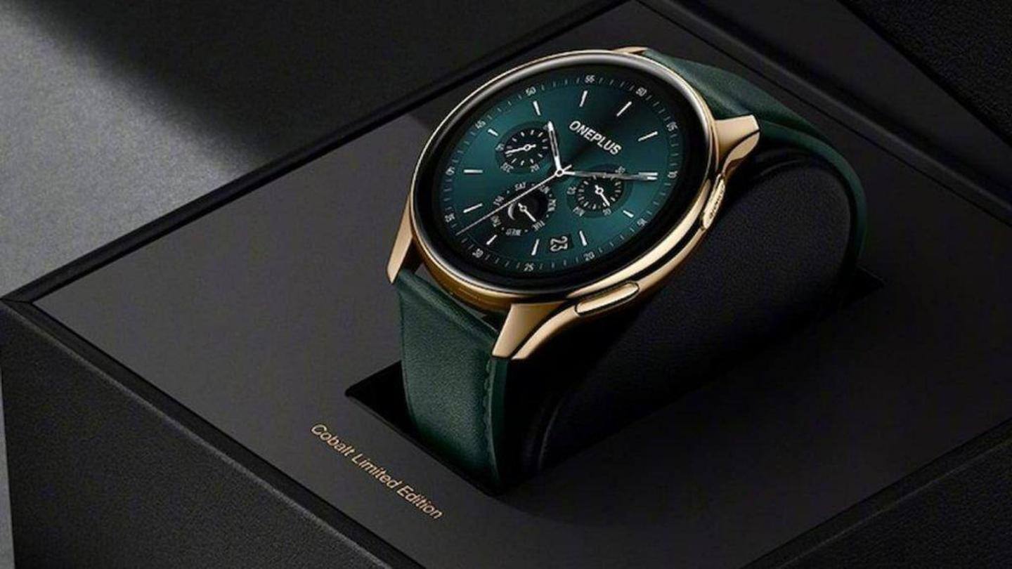 OnePlus Watch Cobalt Limited Edition launched at around Rs. 18,000