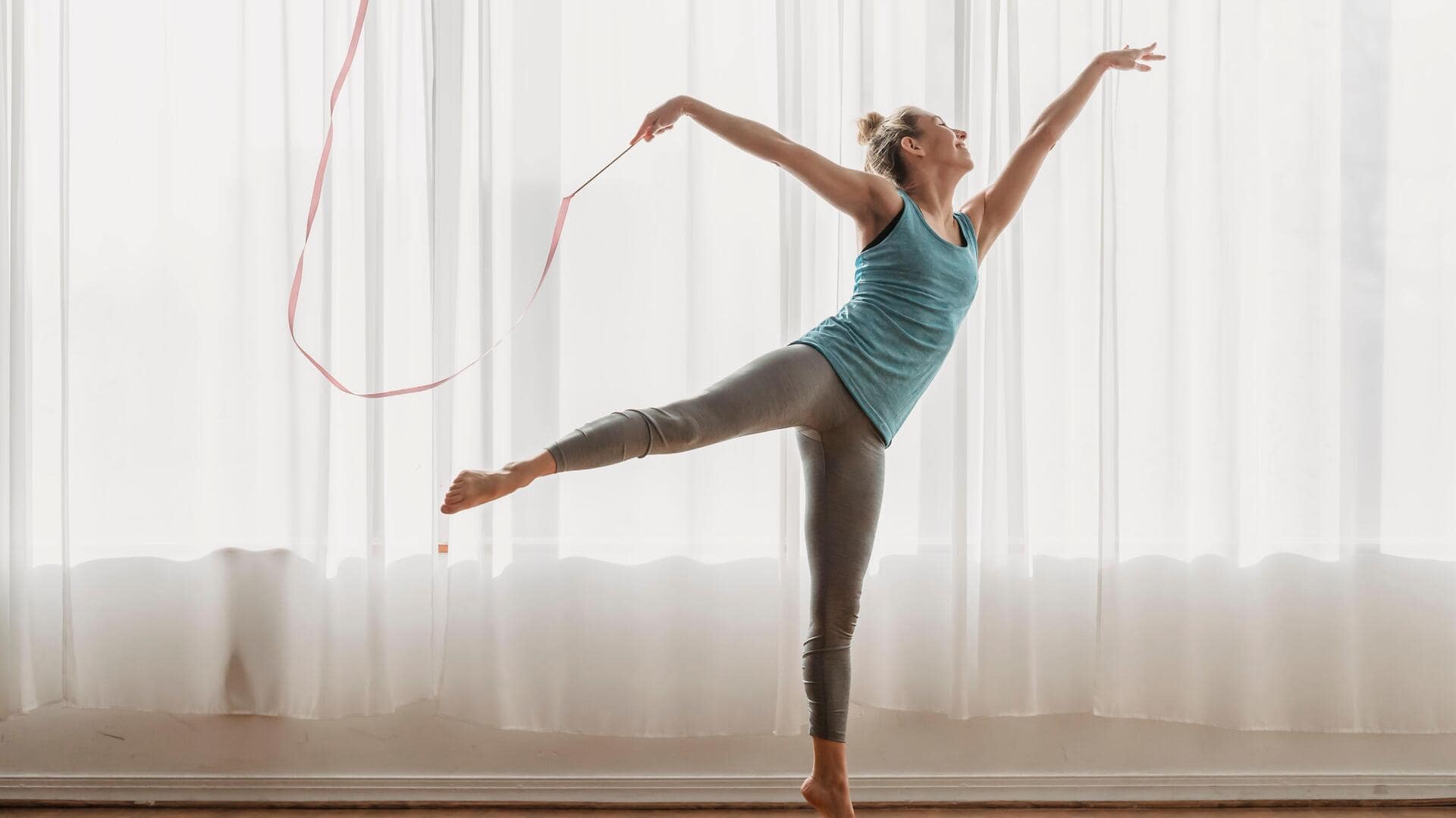 Get more flexible with these simple rhythmic gymnastics stretches