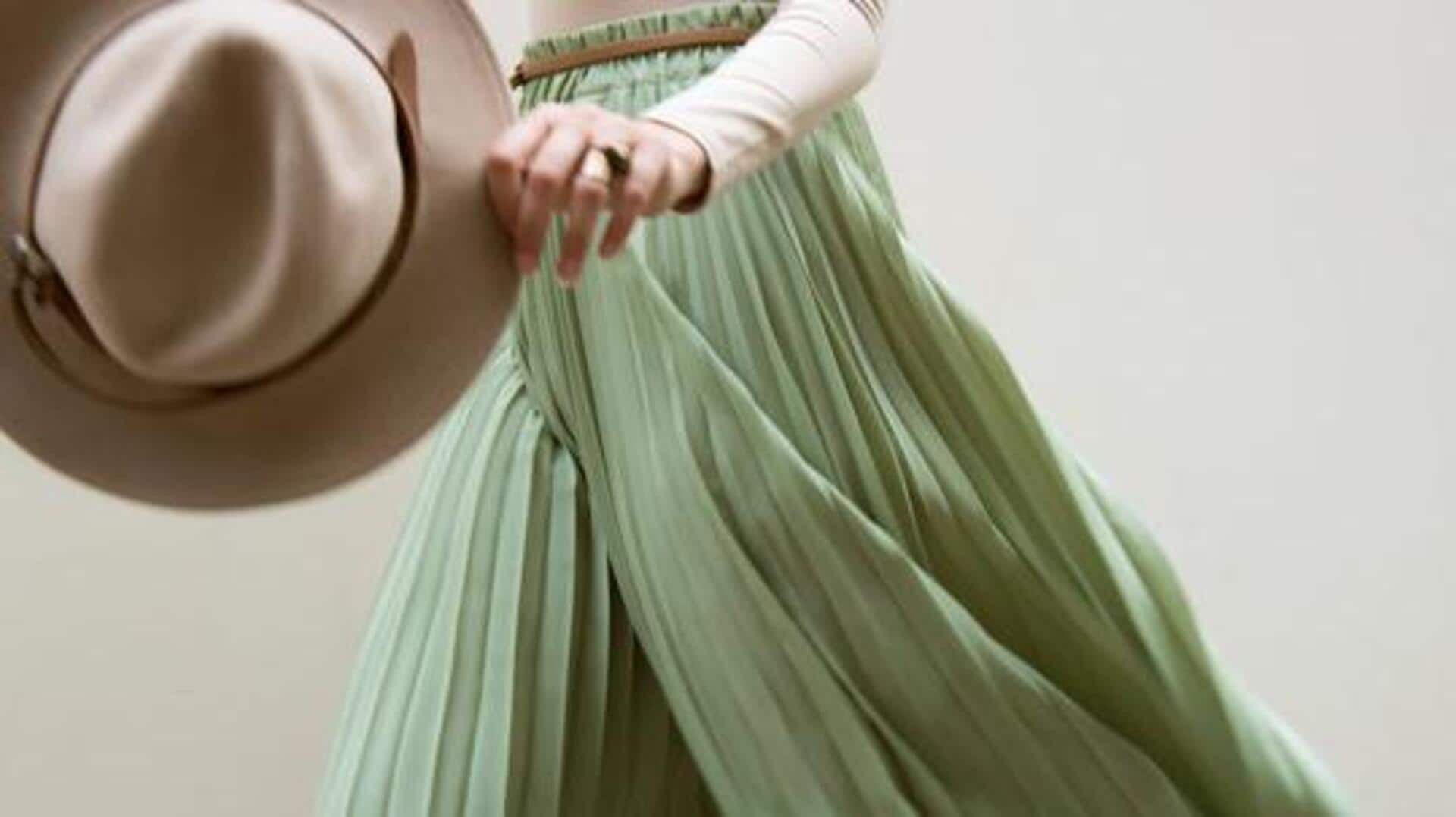 Make a style statement with pleated skirts 