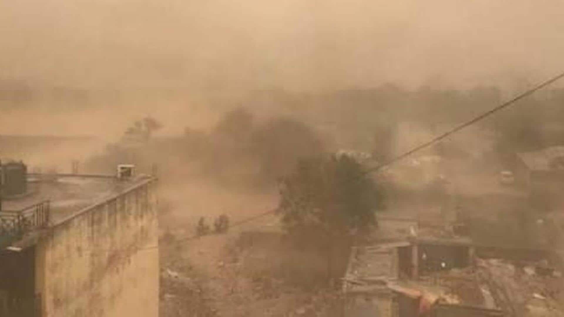 Severe dust storm hits Delhi-NCR; Kartavya Path completely obscured 