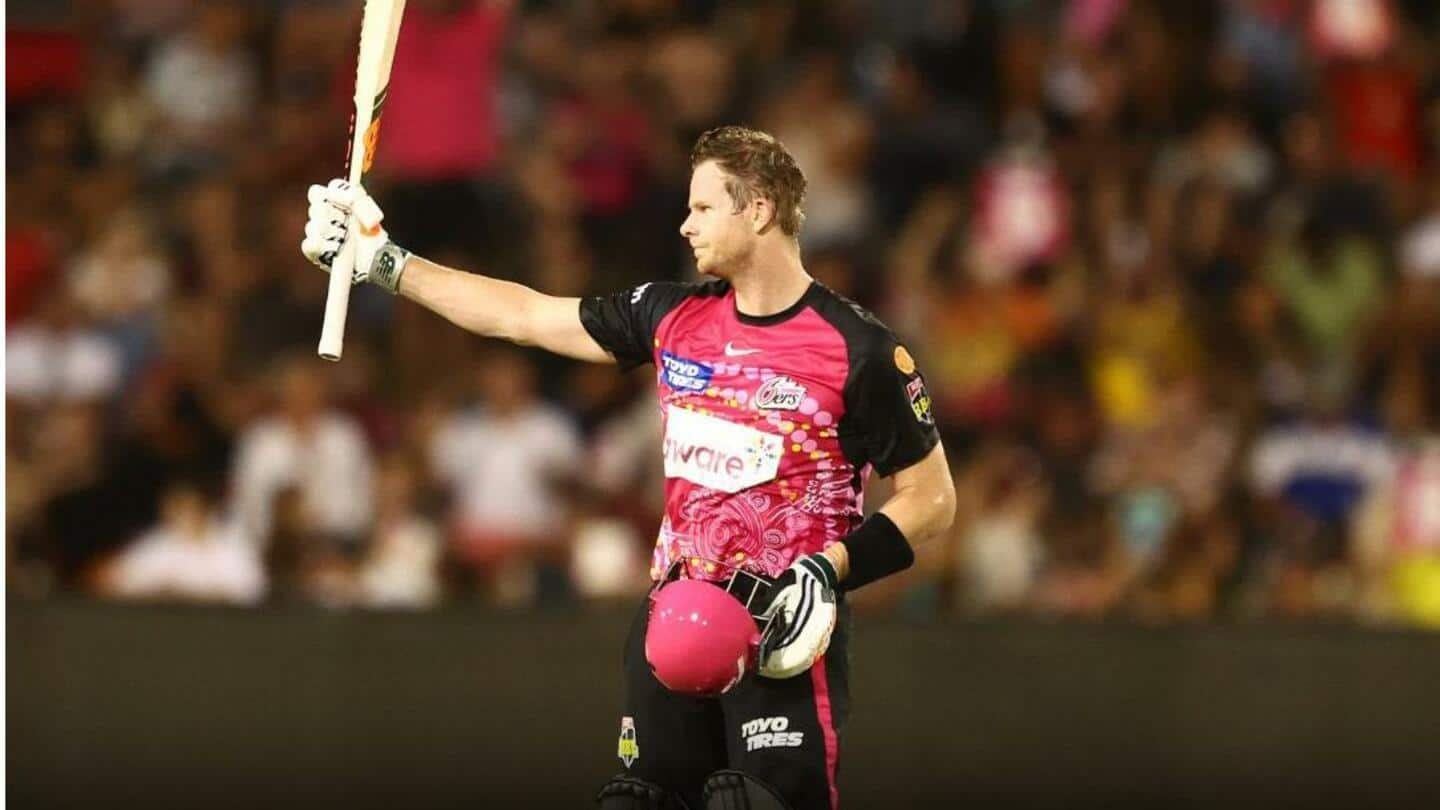 Steven Smith smashes his maiden Big Bash League century: Stats 