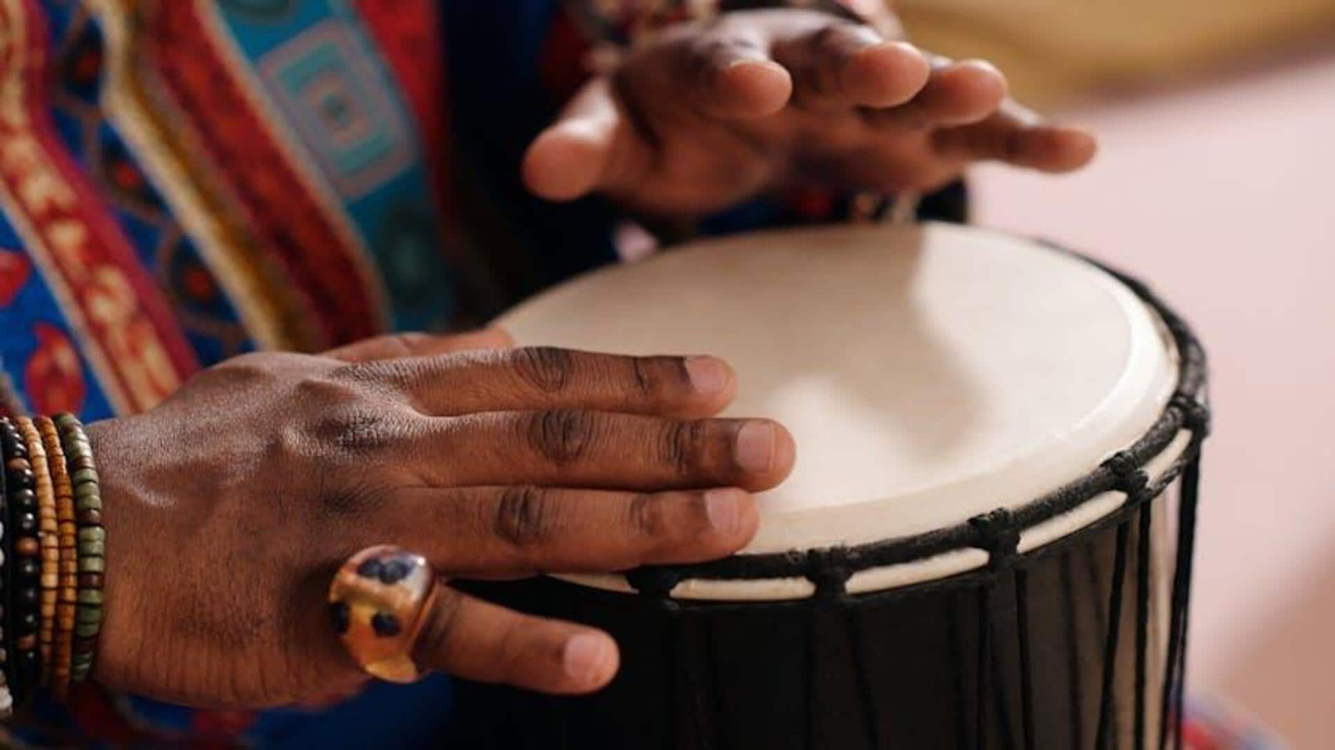 Tone your arms with the power of African drumming