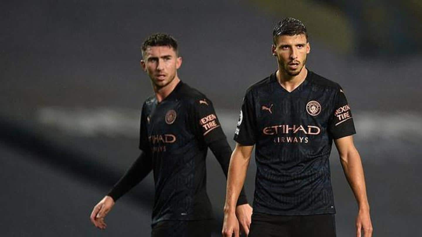 Ruben Dias and Aymeric Laporte - Manchester City Ruben Dias and Aymeric Laporte - Manchester City