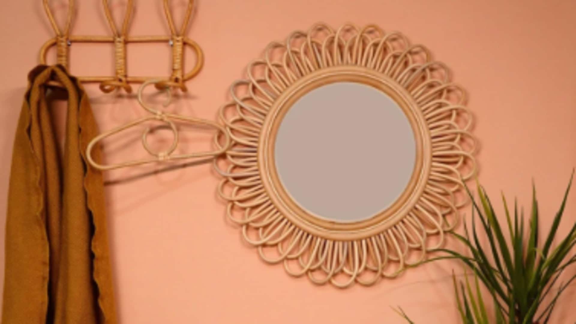 Brighten your space with stylish rattan mirrors