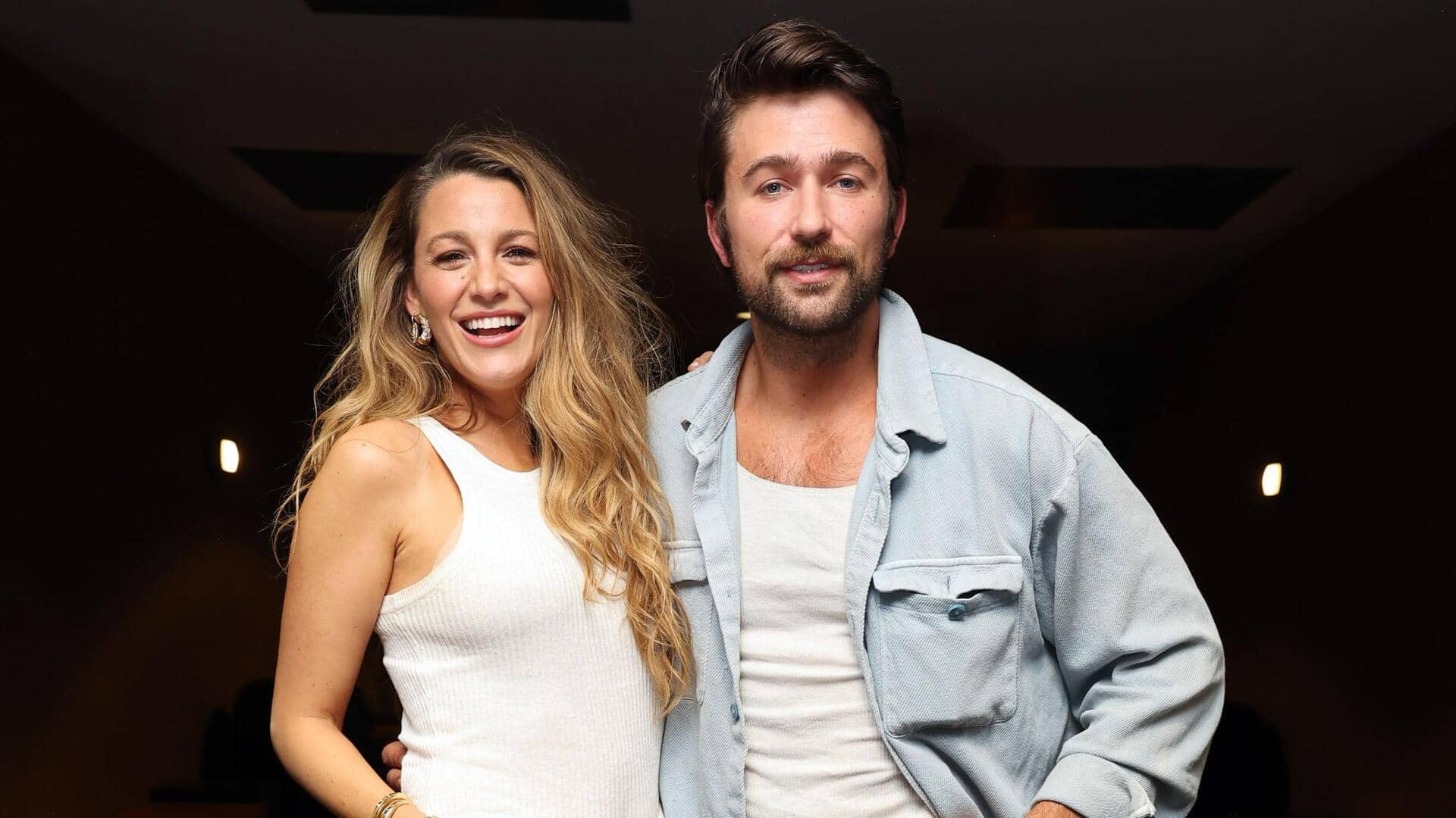 'It Ends With Us' star Brandon Sklenar supports Blake Lively