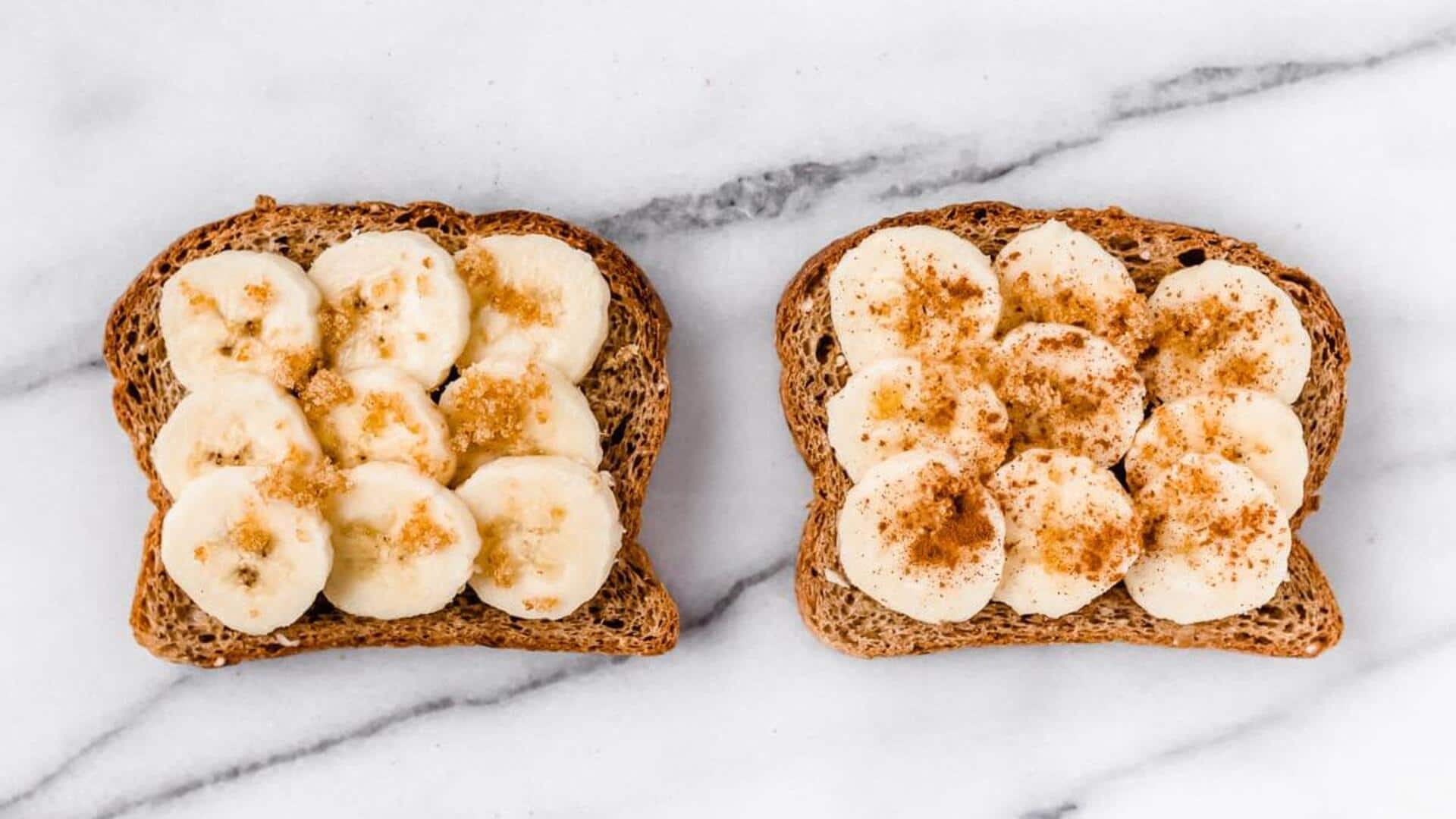 Quick and easy: Cinnamon banana toast 