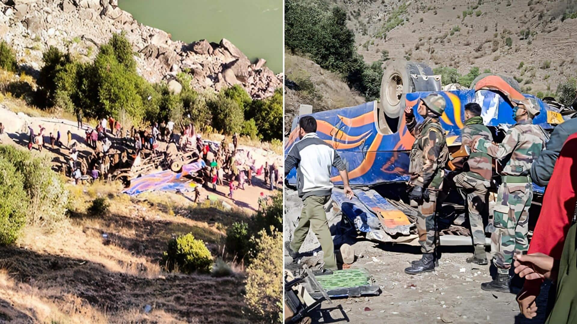 J&K: 36 dead, many injured as bus plunges into gorge