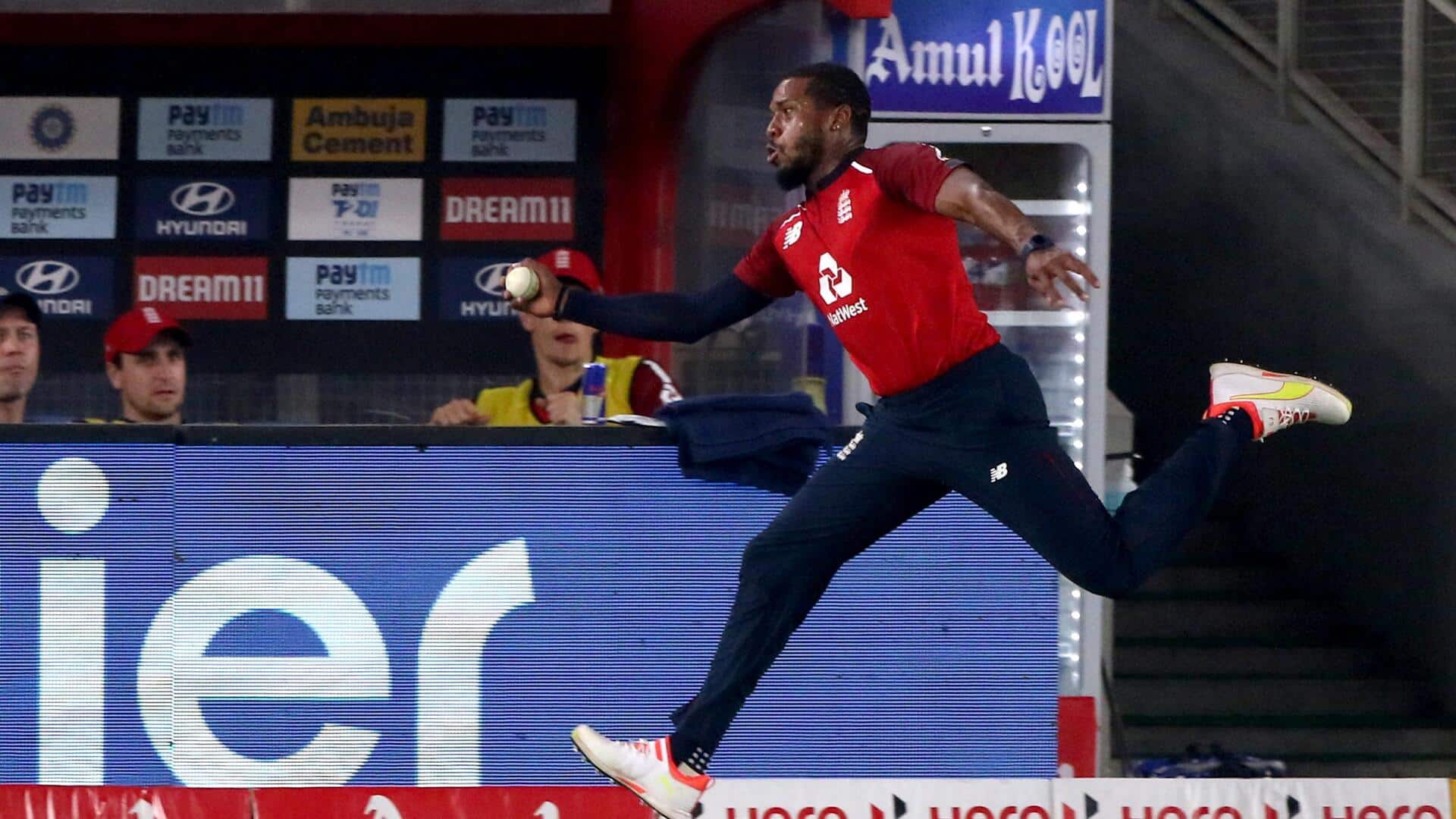 England pacer Chris Jordan completes 100 T20I wickets: Stats
