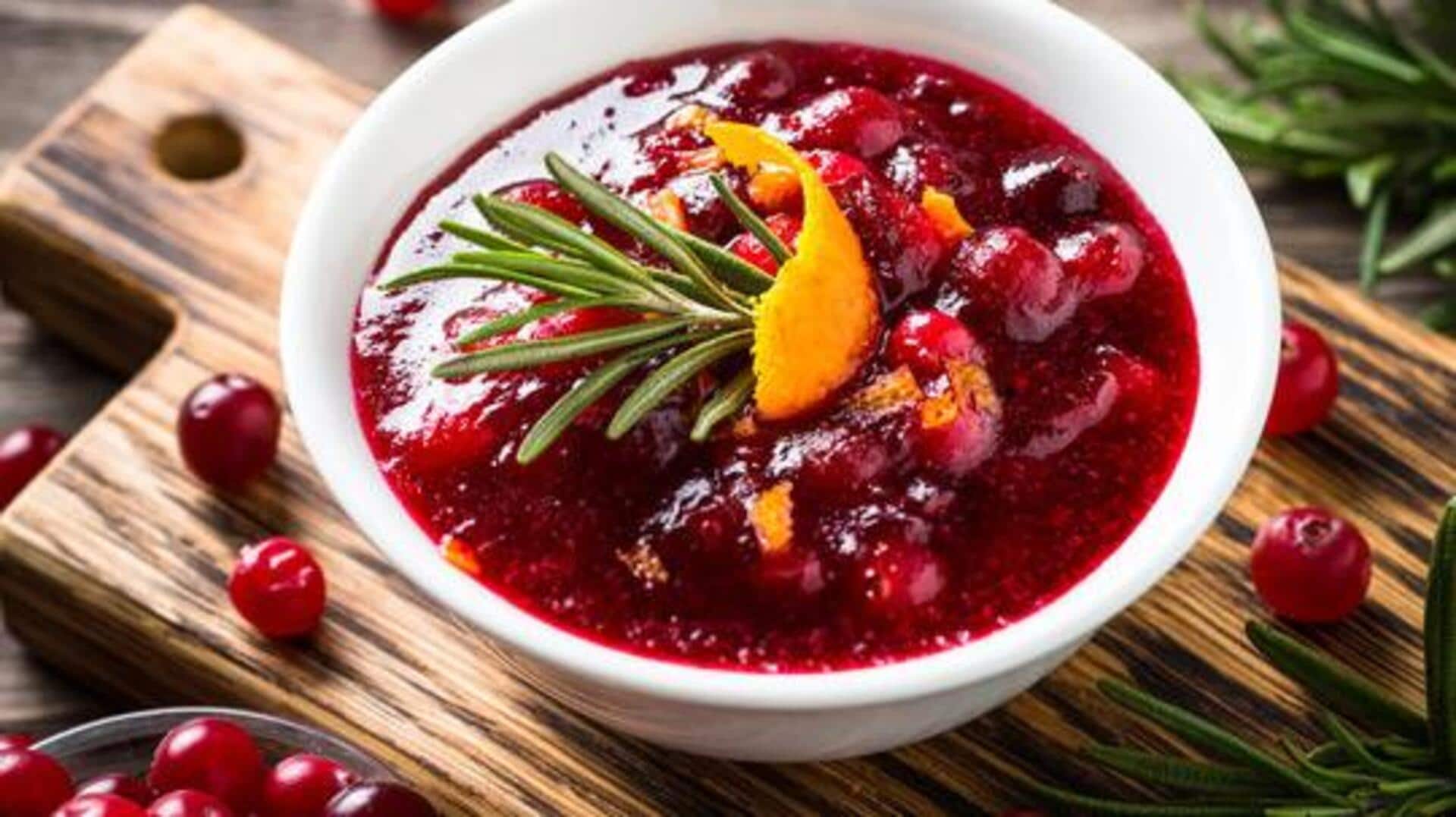 Add zing to your meals with cranberry chutney 