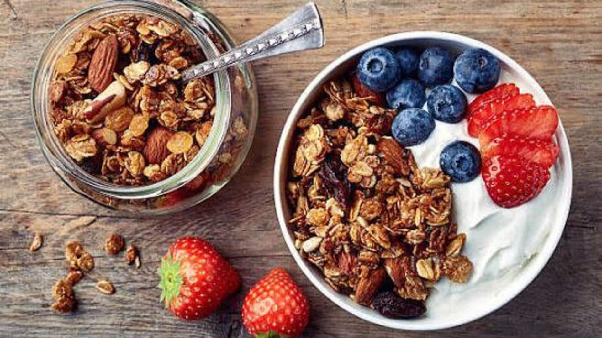 Kickstart your day with pumpkin seed granola