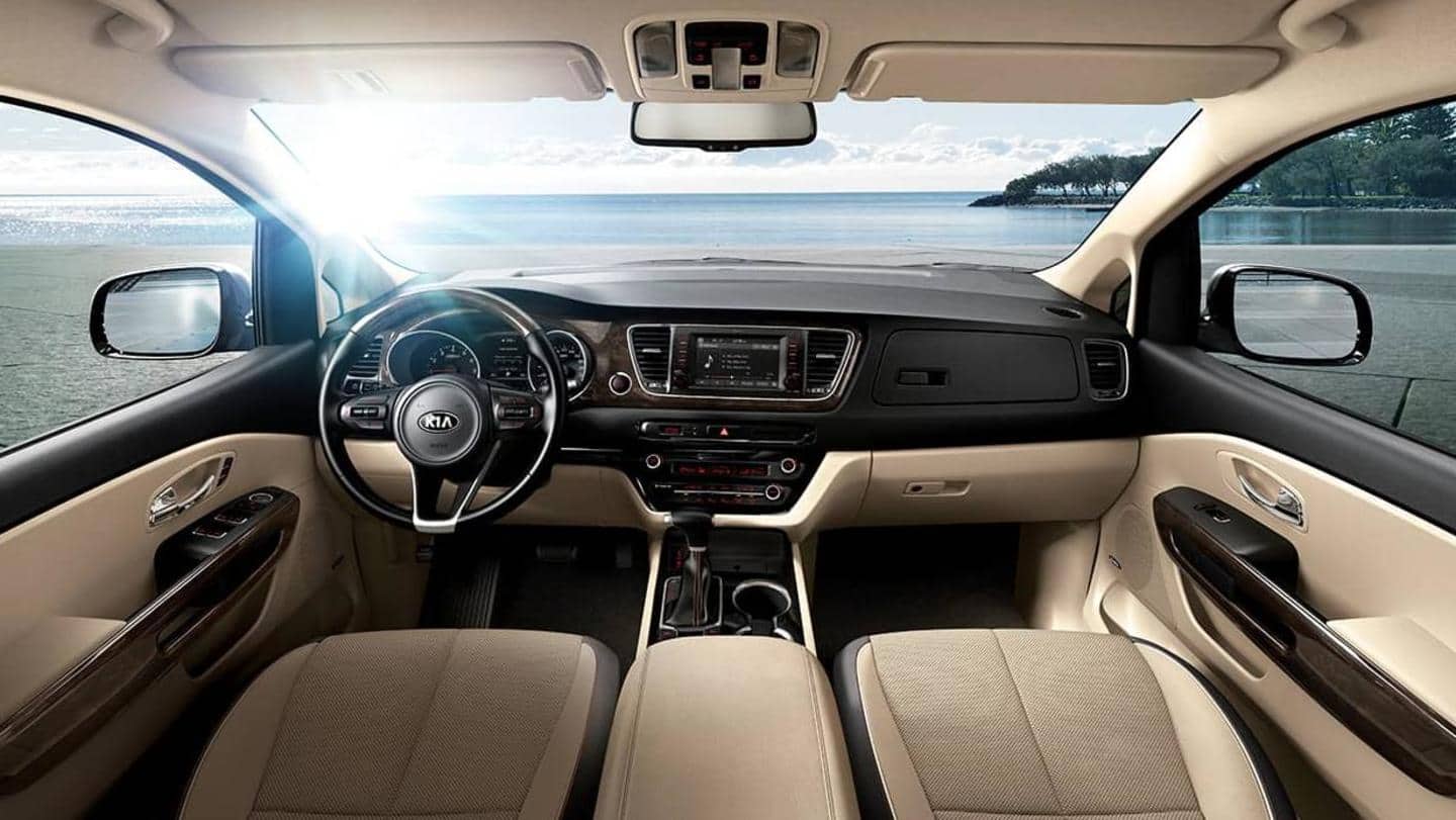 Inside, it has Harman Kardon speakers and a wireless charger Inside, it has Harman Kardon speakers and a wireless charger