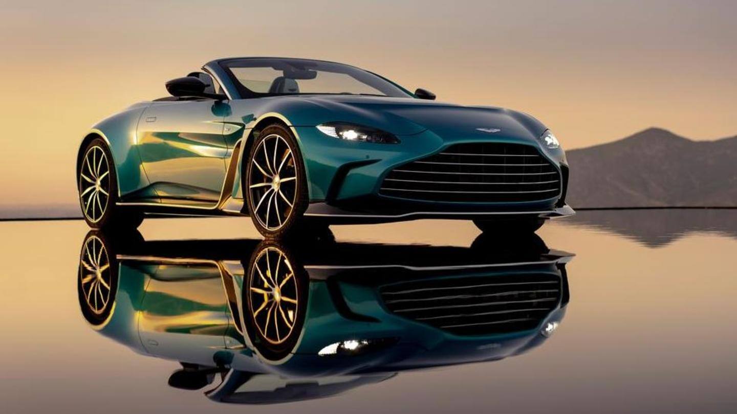 Aston Martin V12 Vantage Roadster goes official with stylish looks