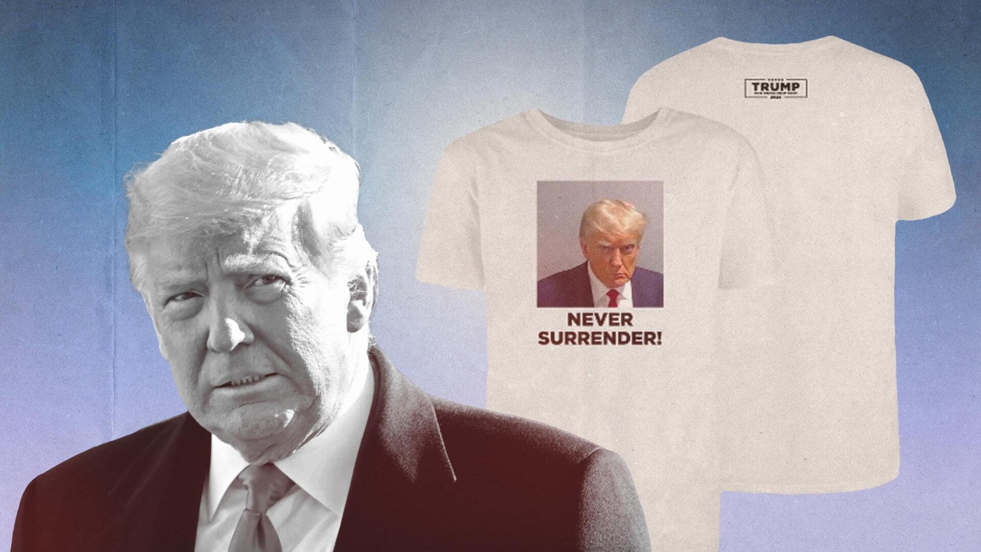 Trump's website already selling his criminal mugshot merchandise