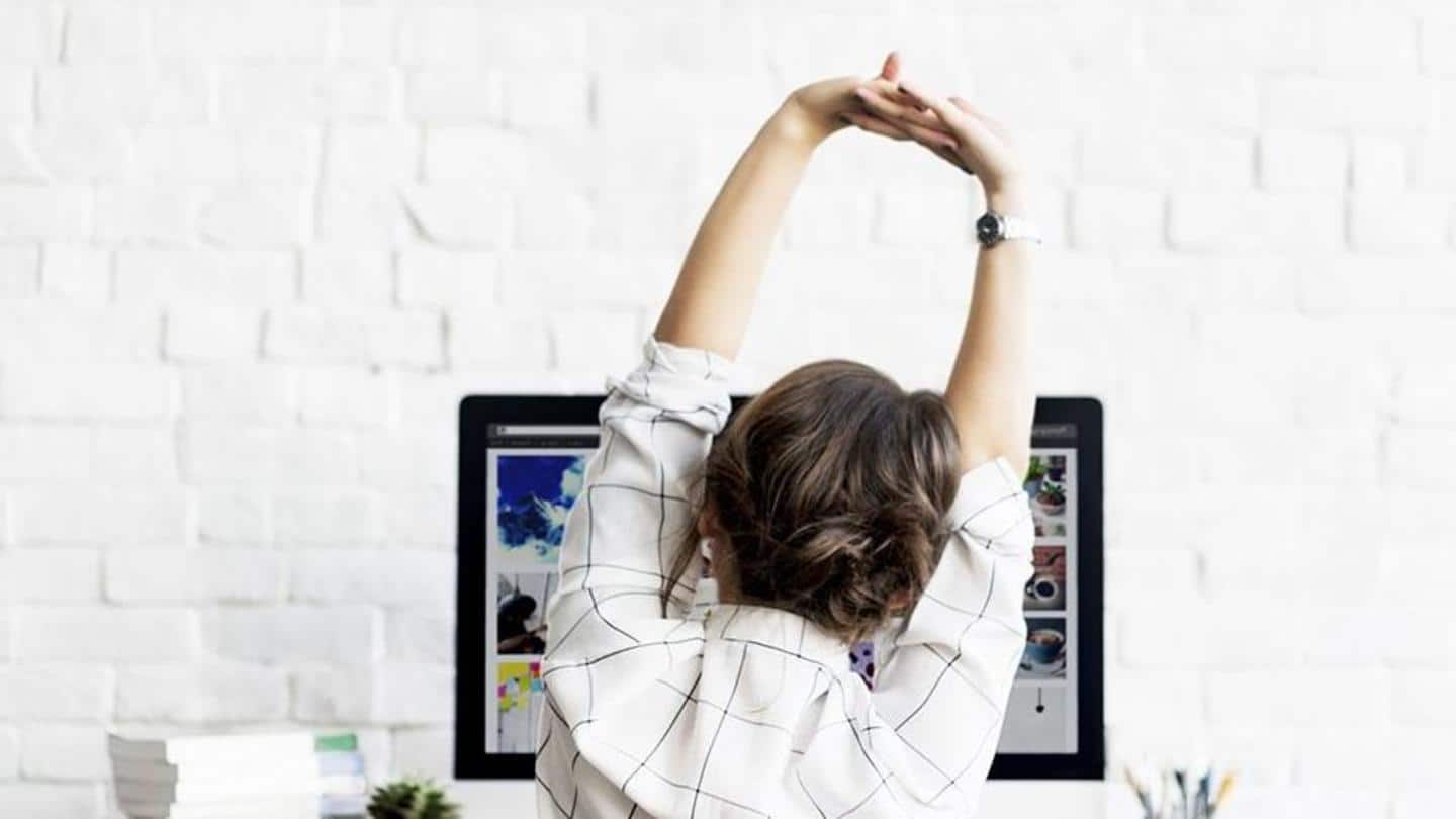 Some desk-friendly yoga exercises to do at your office