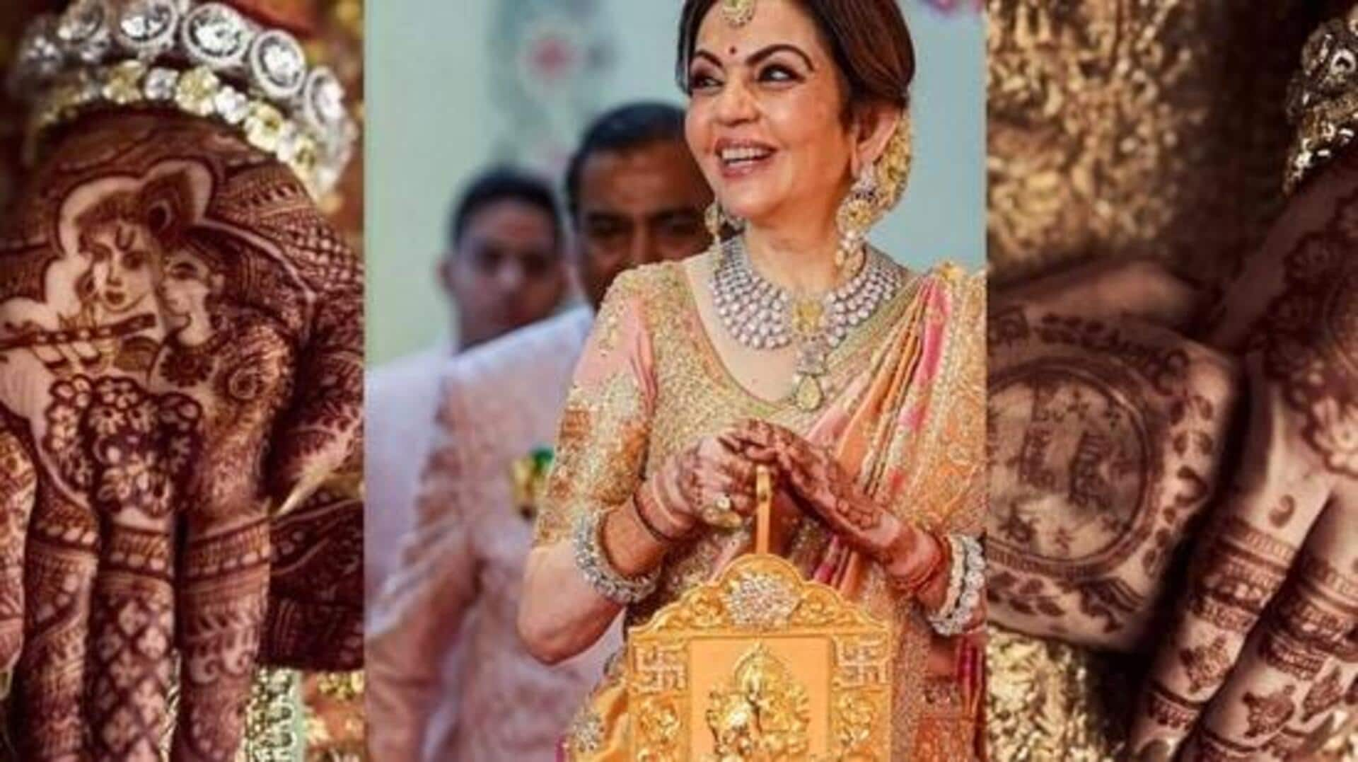 Anant-Radhika's wedding: Nita Ambani honors family through traditional 'mehendi' design