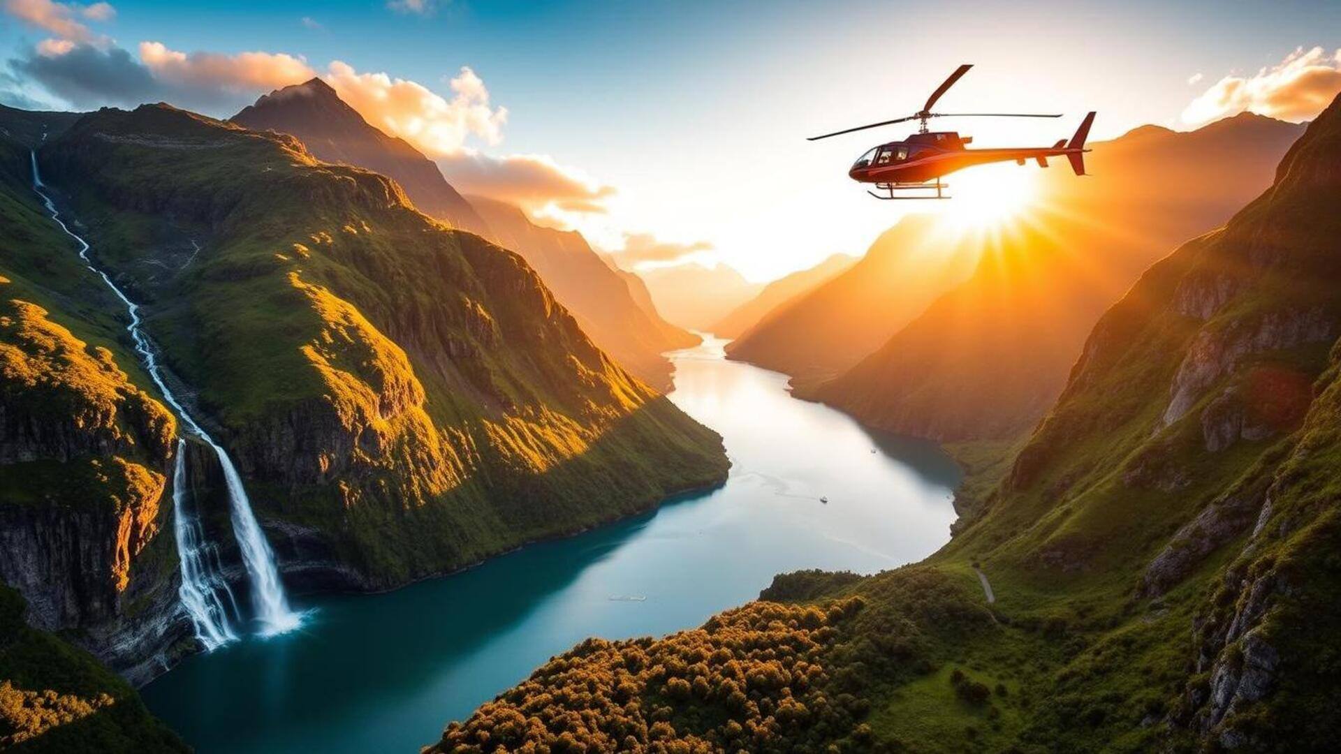 Want to explore New Zealand's fjords? Do it on helicopter