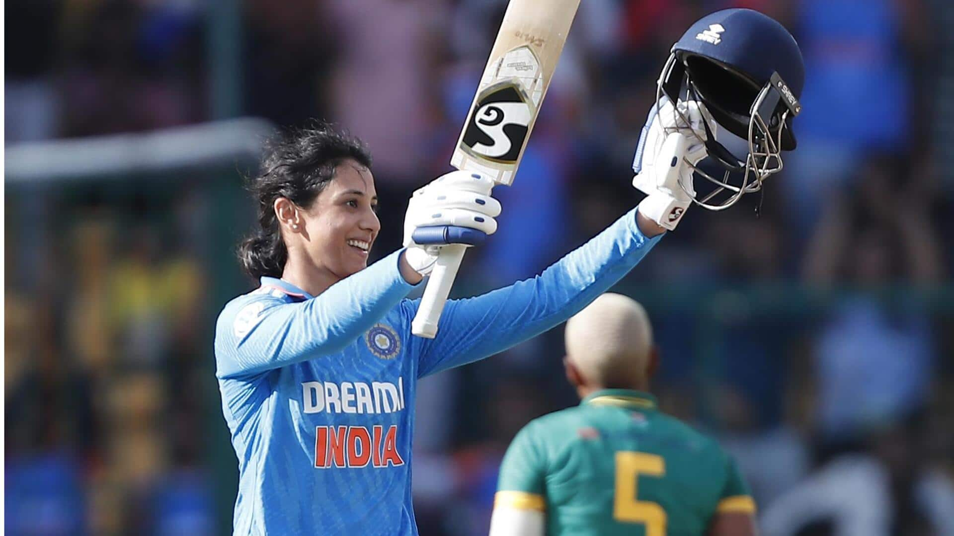 Smriti Mandhana completes 7,000 international runs with century versus SA