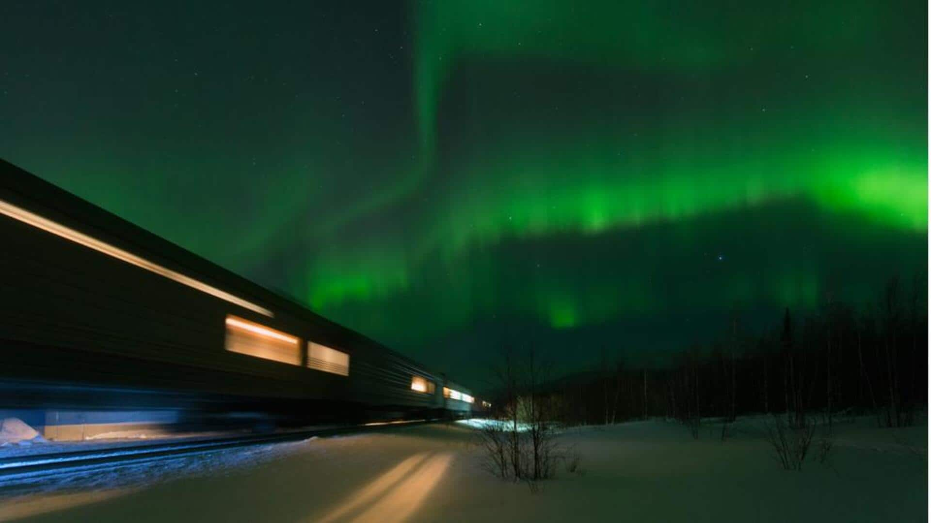 Experience the magic: Northern lights train journey in Norway