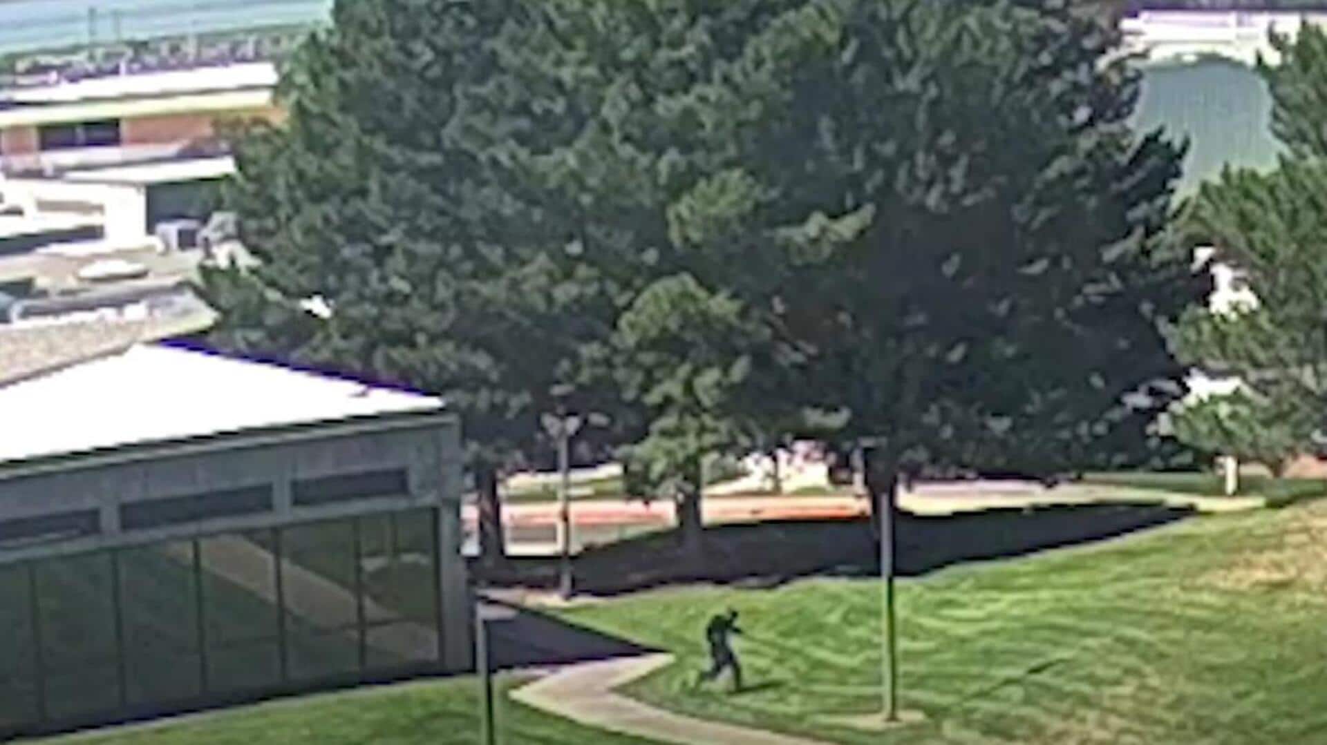Video: Charlie Kirk shooter seen running across roof, fleeing scene 