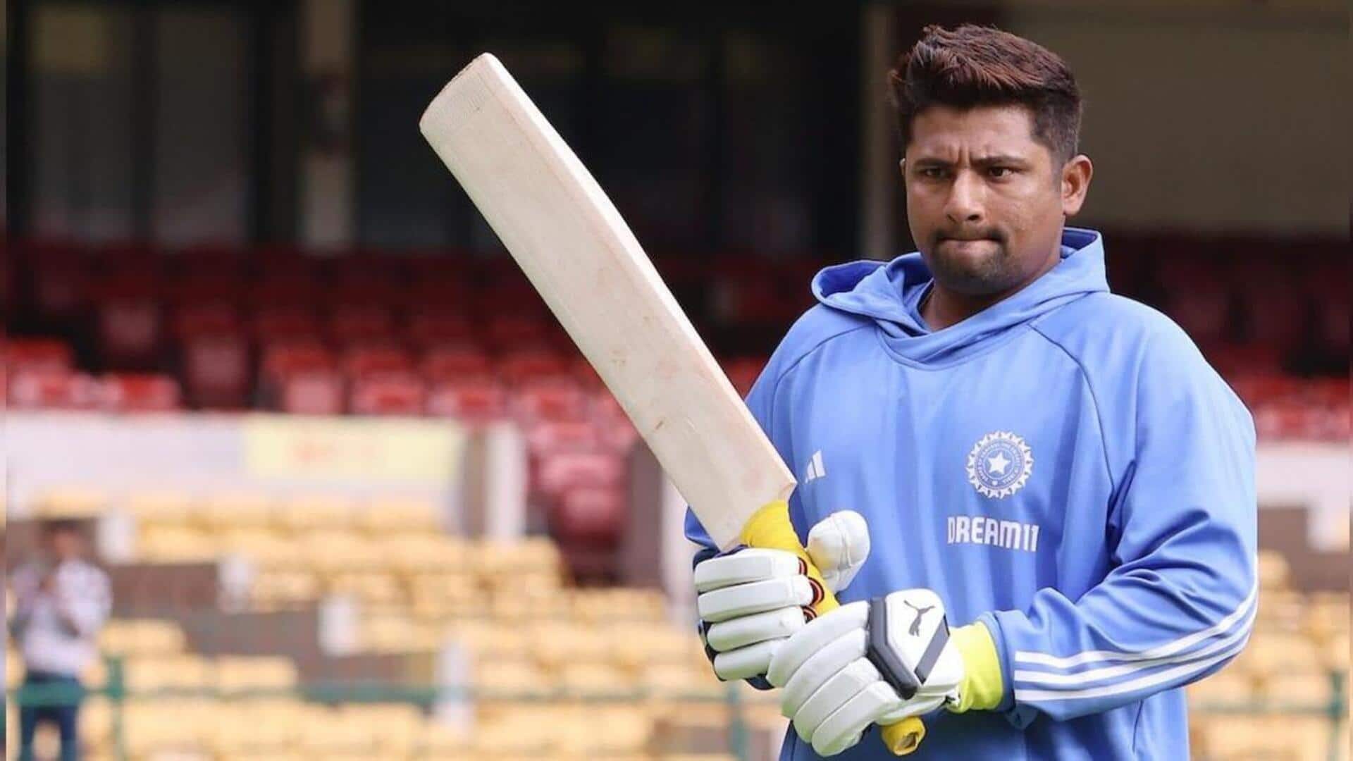 Sarfaraz Khan scores fastest-ever List A half-century by an Indian