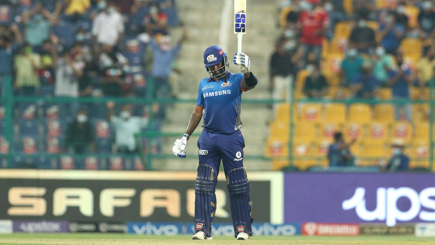Suryakumar registers his career-best IPL score Suryakumar registers his career-best IPL score