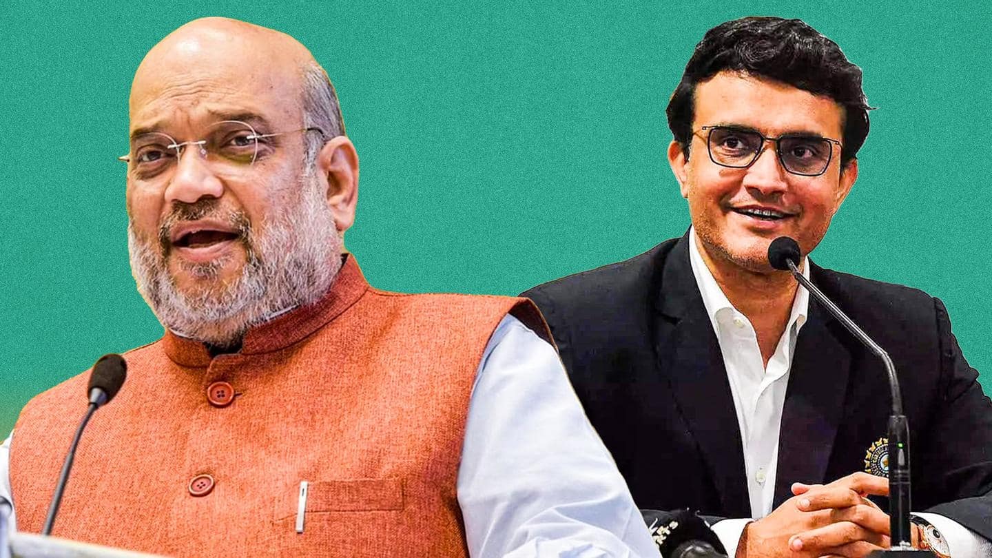 Kolkata: Amit Shah to visit Sourav Ganguly's Behala residence today