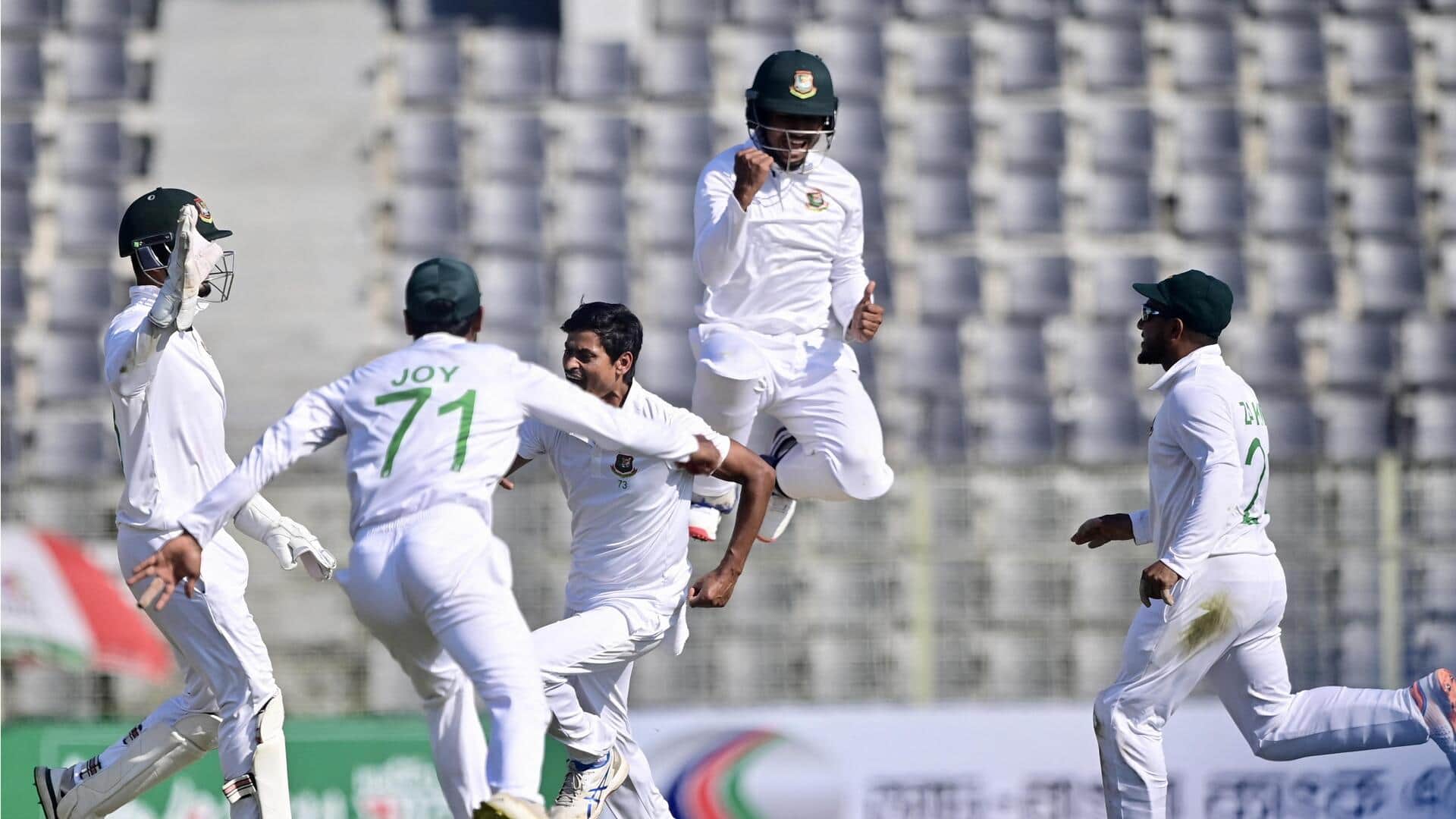 Bangladesh claim historic Test win over New Zealand