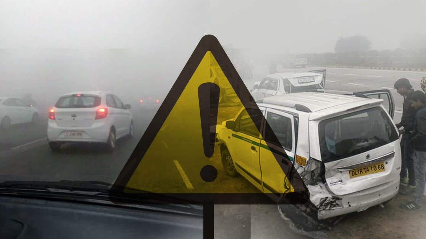 UP: Dense fog causes vehicle pile-up on Greater Noida highway