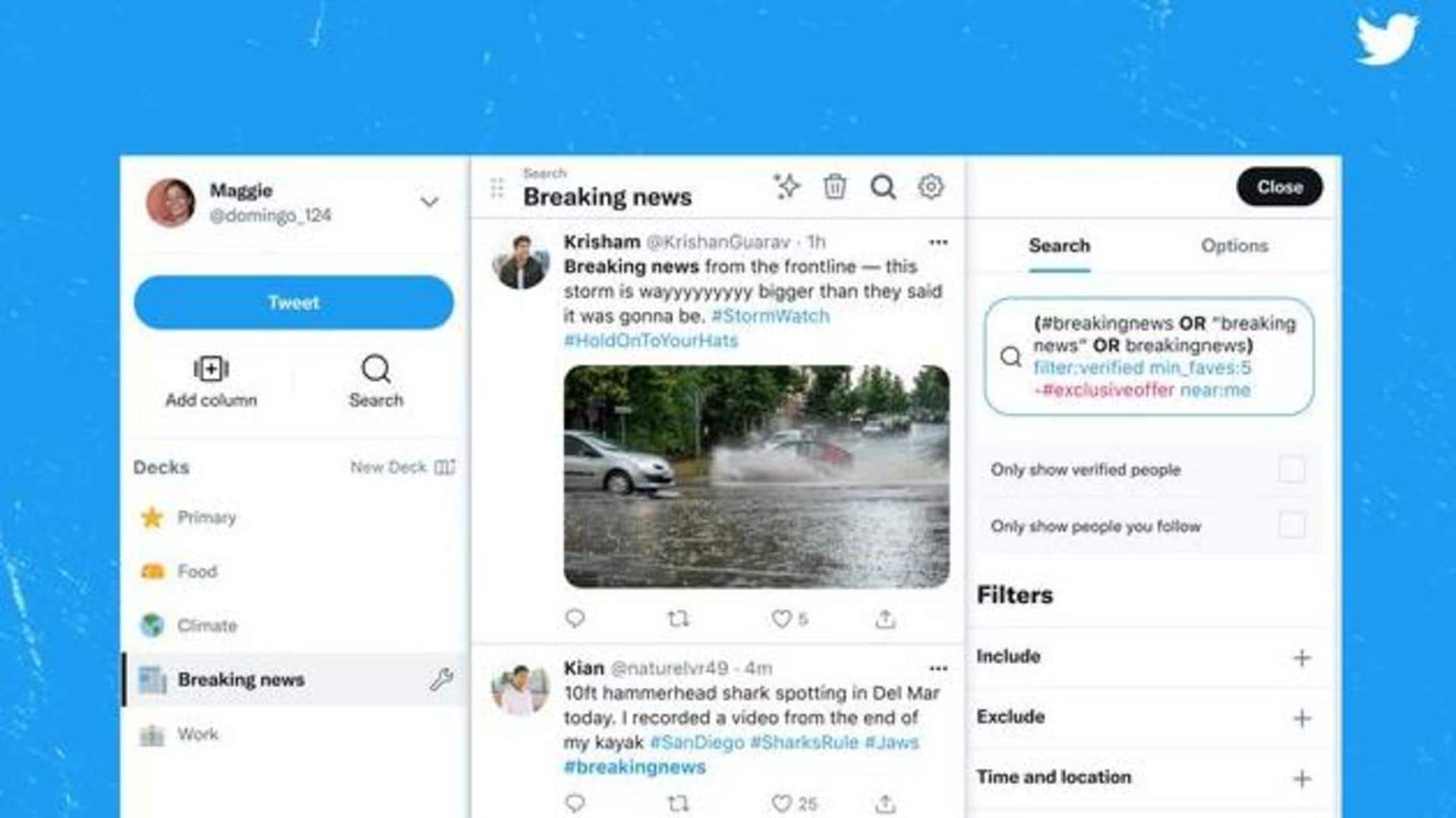 New TweetDeck will soon become part of Twitter Blue subscription