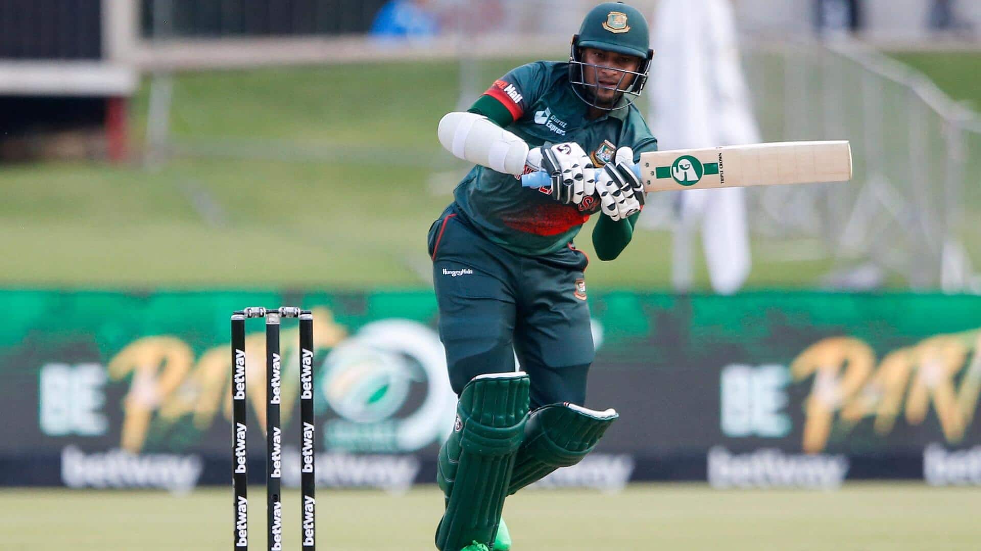 Shakib Al Hasan completes 600 ODI runs against Pakistan: Stats