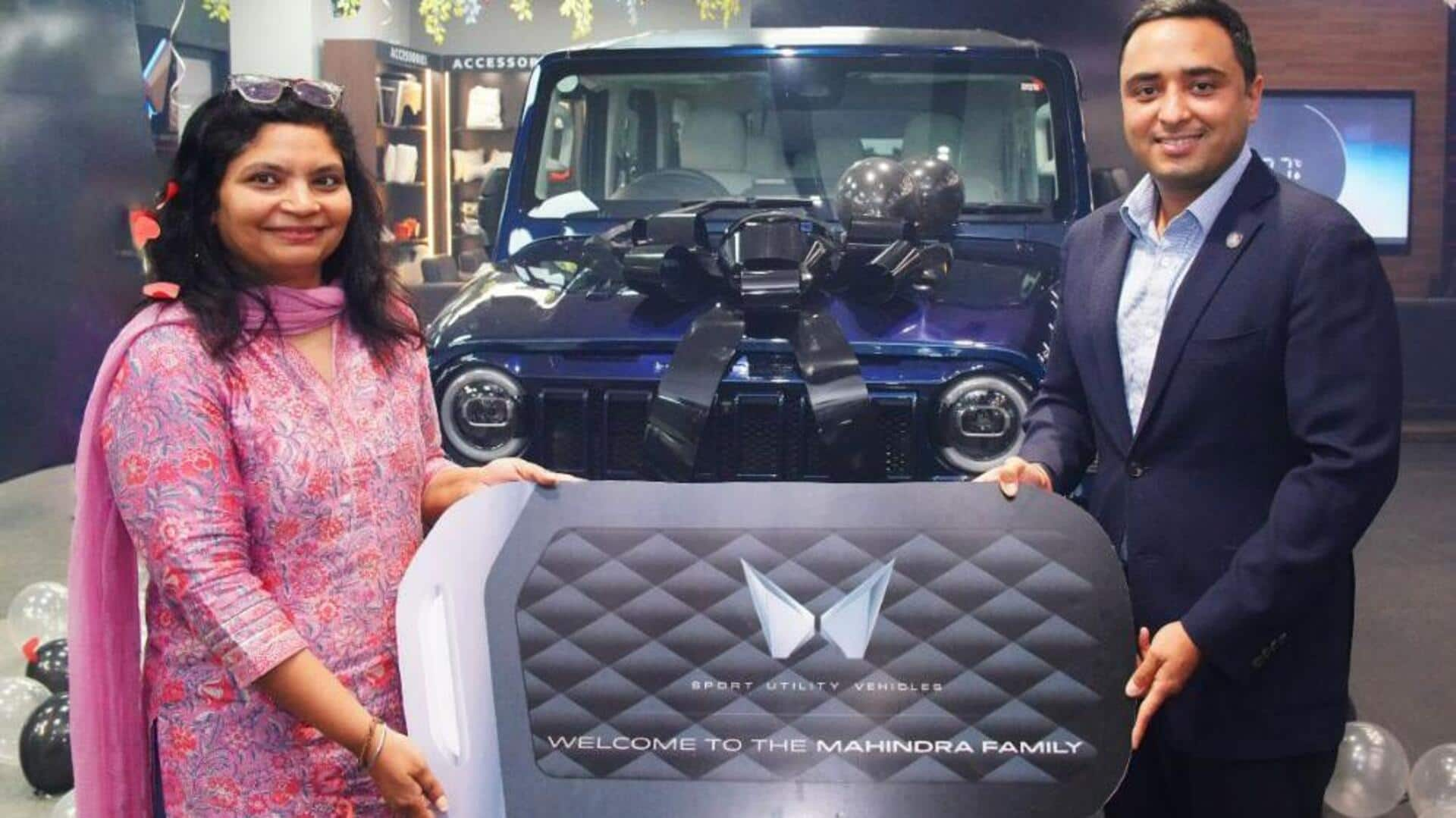 First Mahindra Thar Roxx auctioned for a whopping ₹1.31 crore