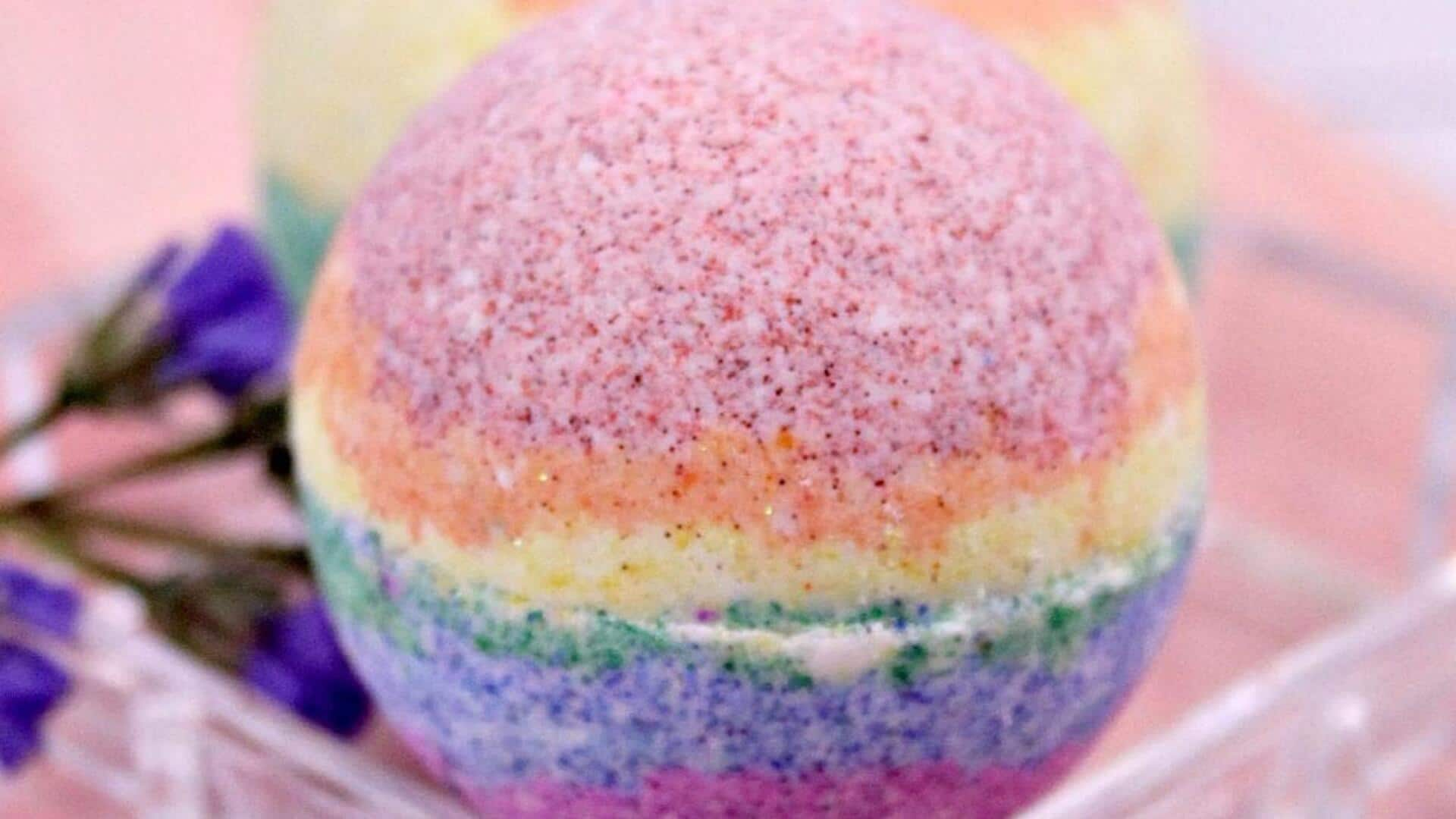 DIY rainbow bath bombs: The only stress buster you need