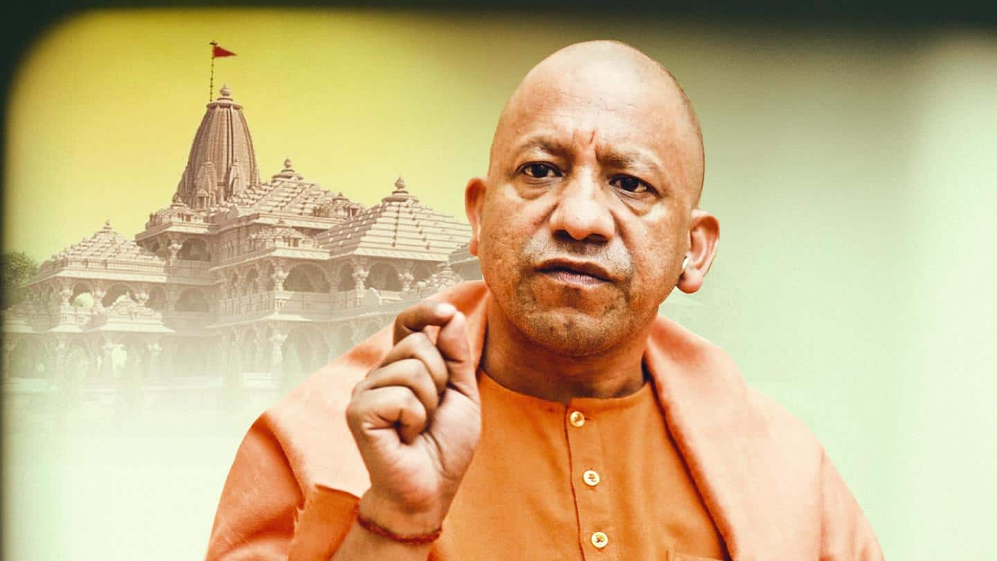 UP CM Adityanath lays stone of Ram Temple's main building