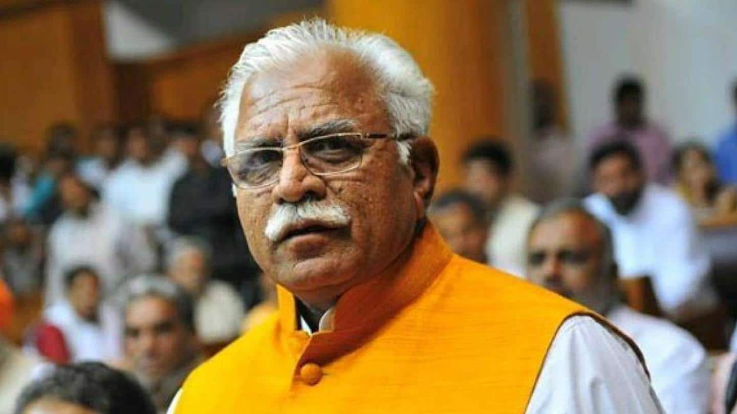 Khattar was speaking at BJP's Kisan Morcha yesterday Khattar was speaking at BJP's Kisan Morcha yesterday