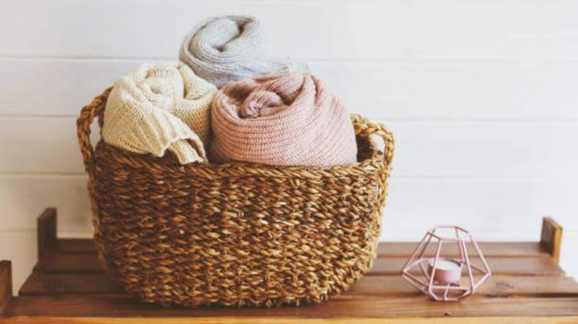 How to use handmade baskets for storage