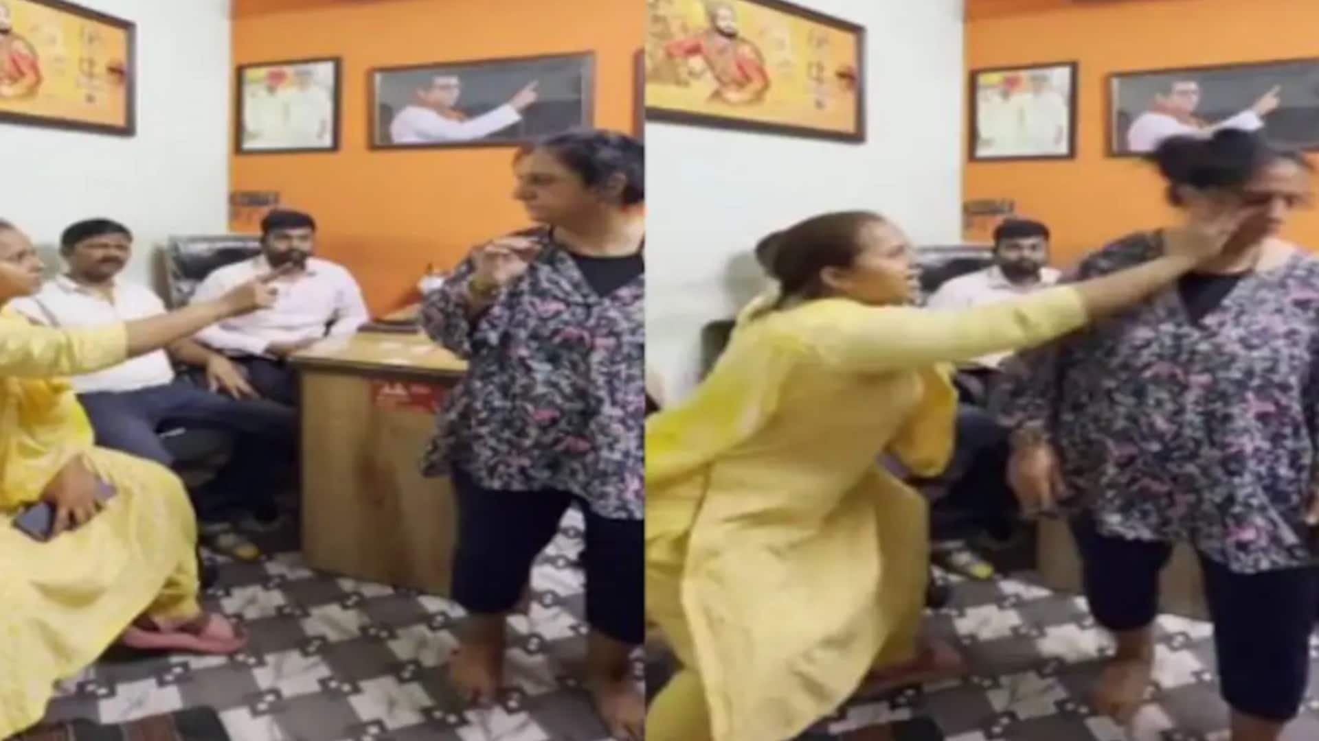 MNS worker slaps woman for abusing husband, video goes viral
