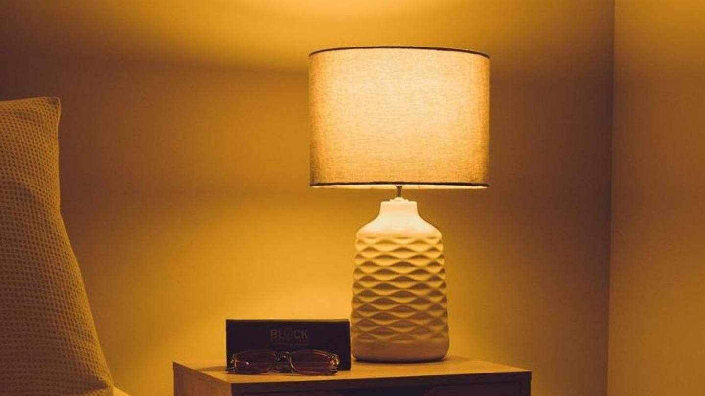A beautiful table lamp to celebrate the festival of lights A beautiful table lamp to celebrate the festival of lights