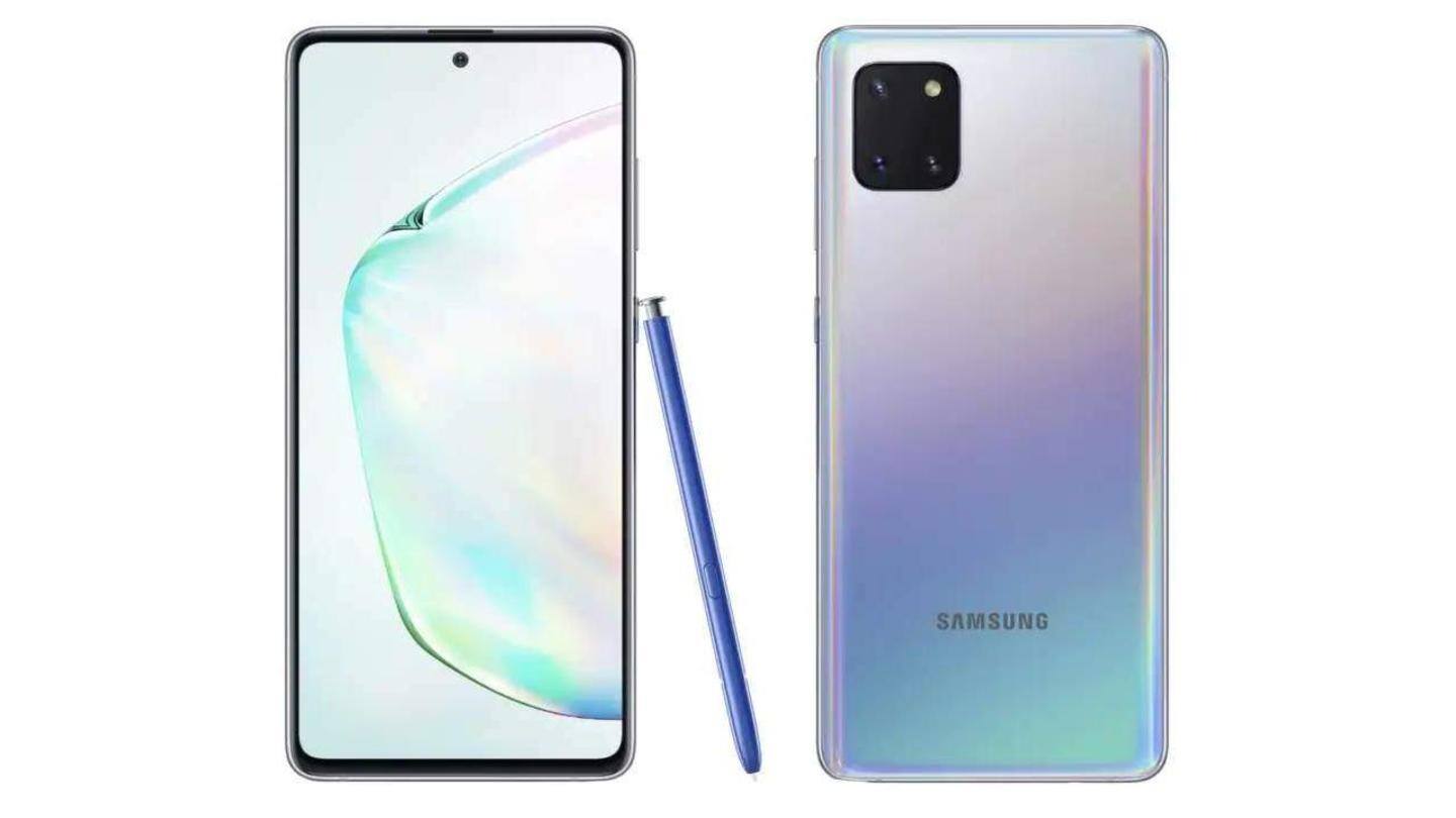 Samsung Galaxy Note10 Lite features a Full-HD+ display Samsung Galaxy Note10 Lite features a Full-HD+ display