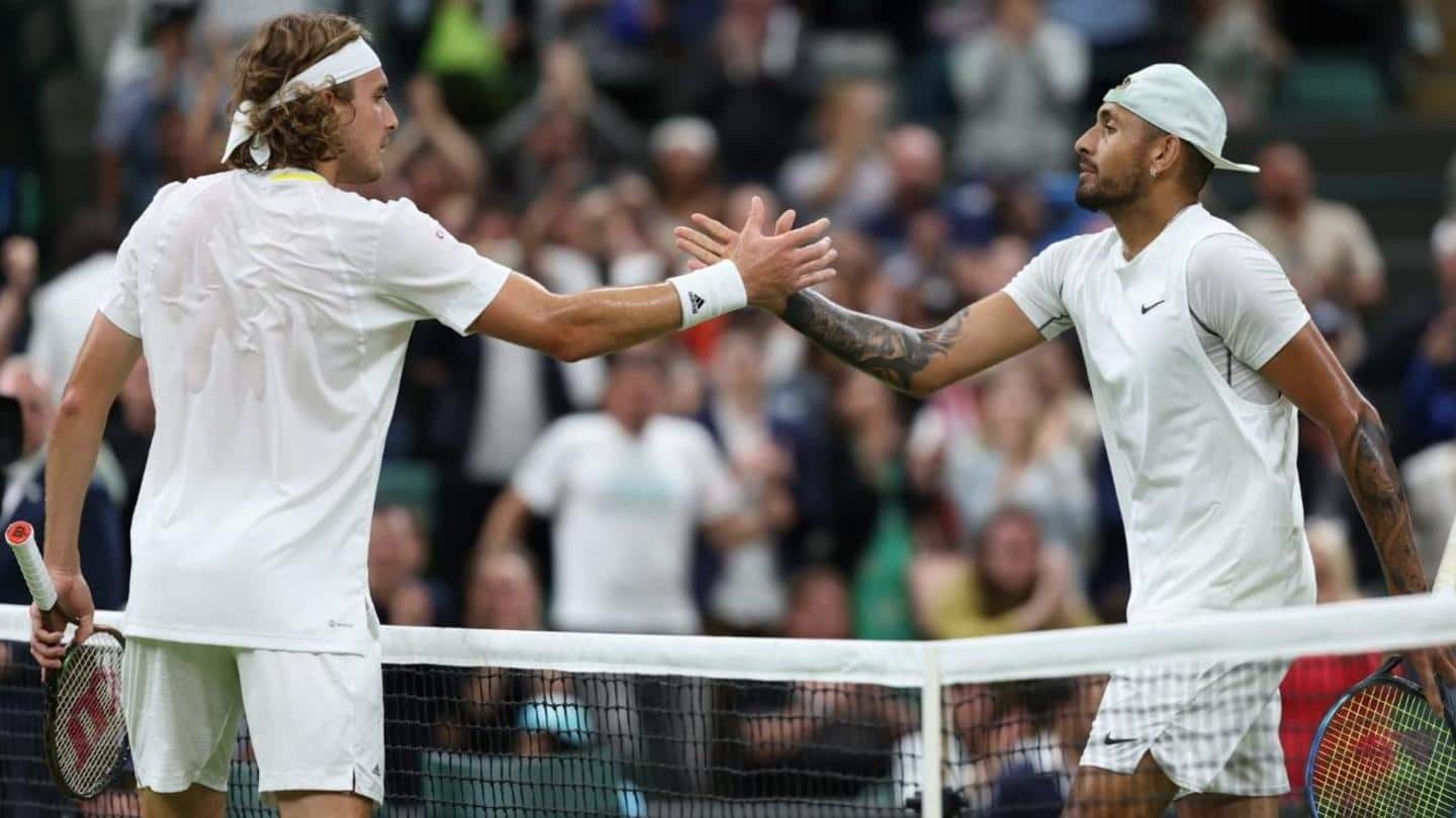 Wimbledon: Nick Kyrgios knocks out Stefanos Tsitsipas, reaches fourth round