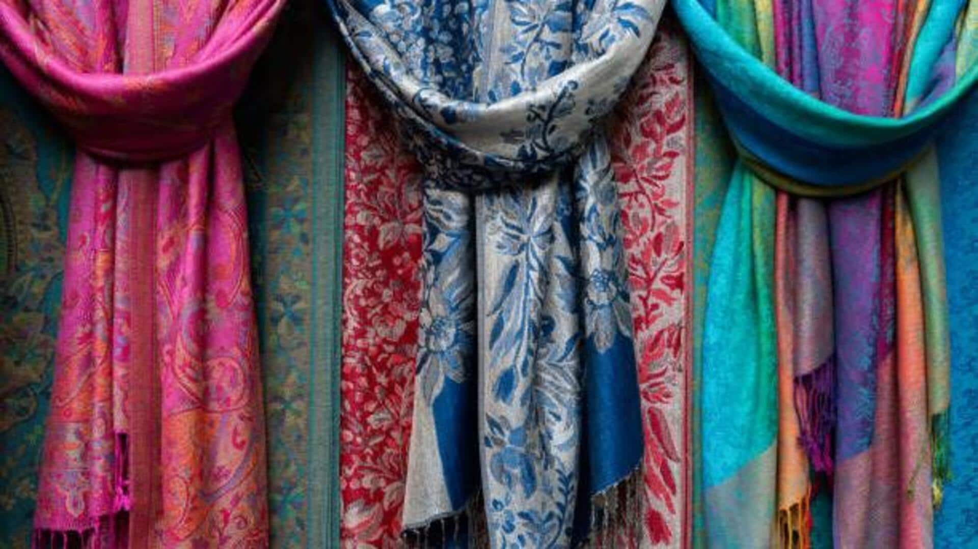 How to style colorful shawls this monsoon