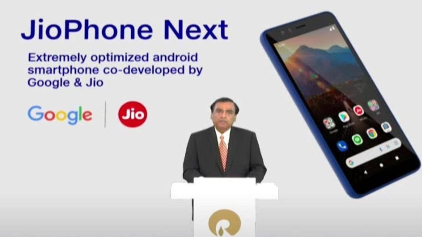 Reliance is aiming to sell 50 million JioPhone Next units Reliance is aiming to sell 50 million JioPhone Next units