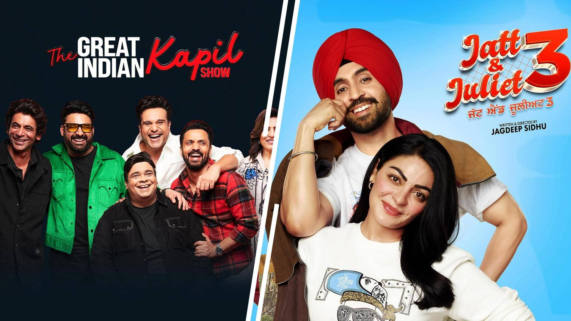 'Great Indian Kapil Show,' 'Jatt & Juliet': Must-watch OTT releases 