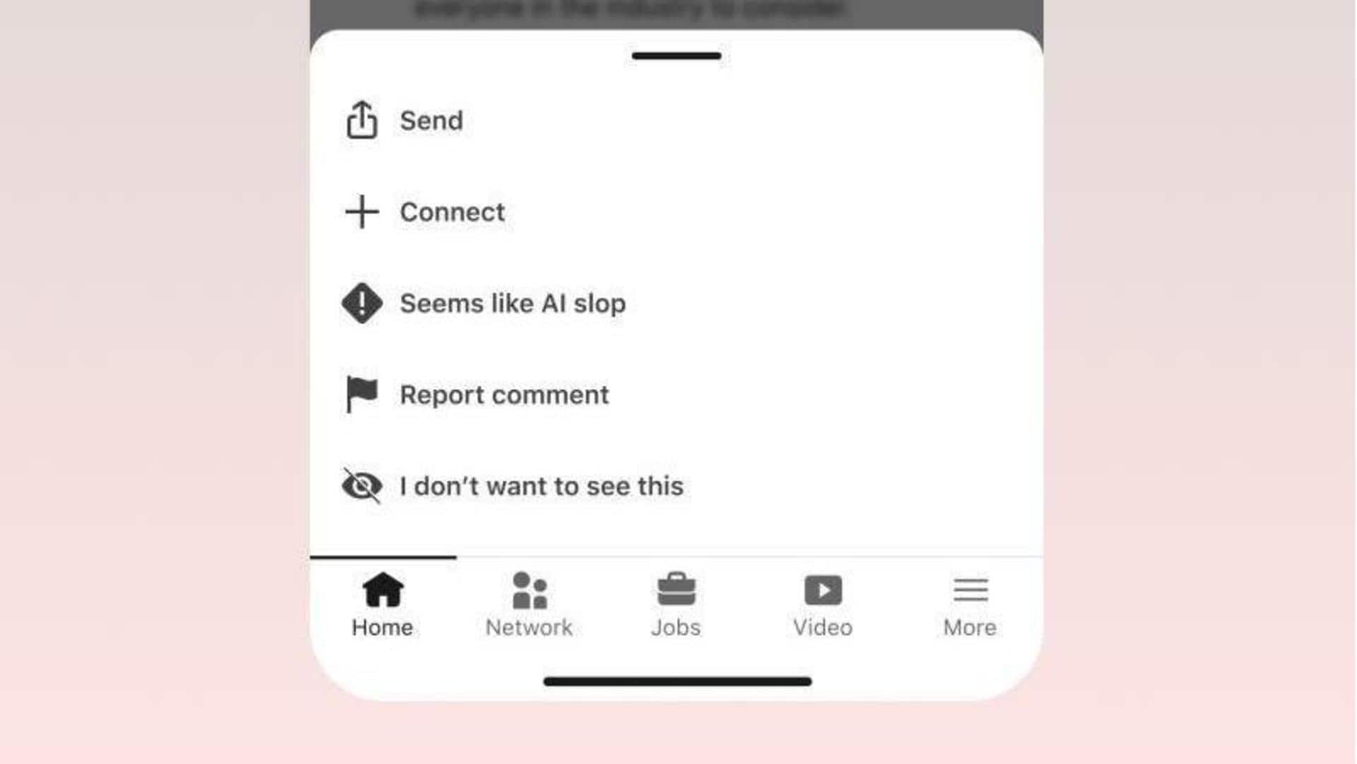 1M+ users have used LinkedIn's 'AI slop' button