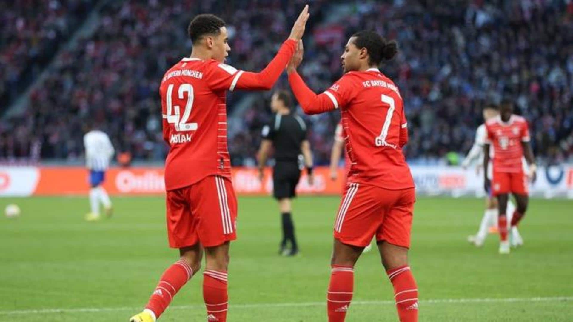 Bundesliga 2022-23, Bayern Munich overcome Hertha 3-2: Key stats