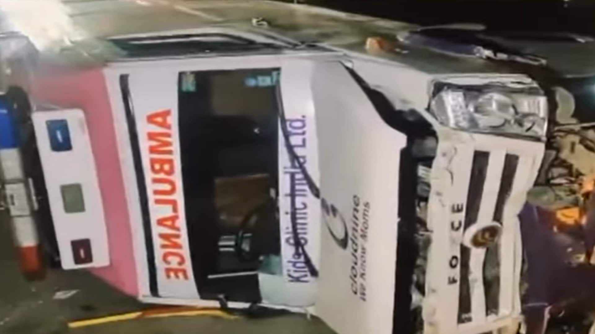 Bengaluru: Speeding ambulance runs over 2 after jumping traffic signal Bengaluru: Speeding ambulance runs over 2 after jumping traffic signal