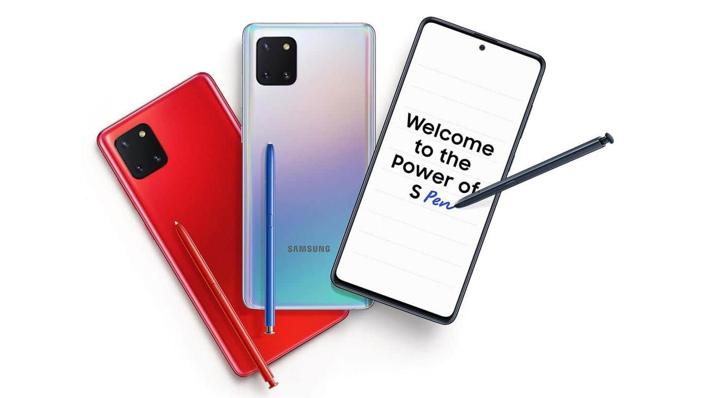 Samsung releases One UI 3.1 update for Galaxy Note10 Lite