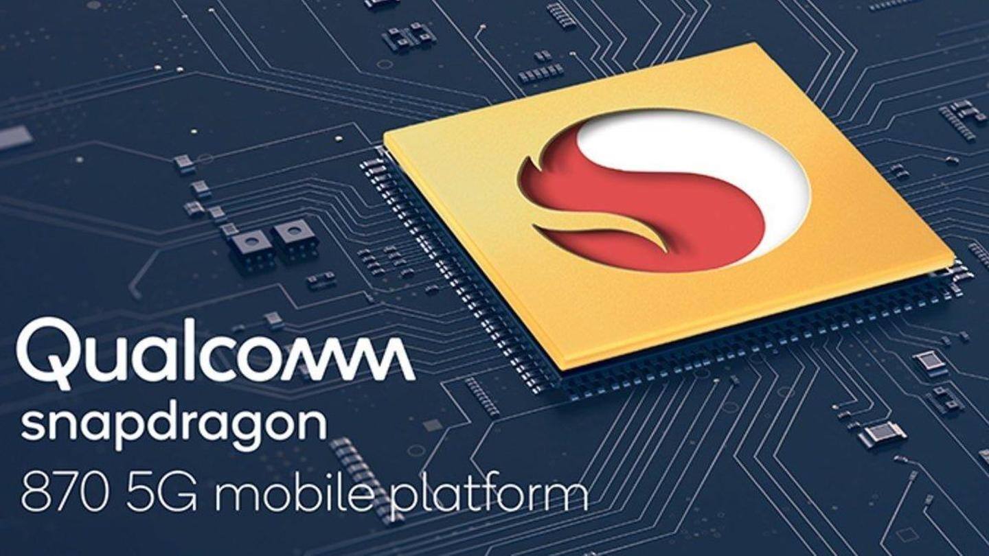 It is equipped with a Snapdragon 870 processor It is equipped with a Snapdragon 870 processor