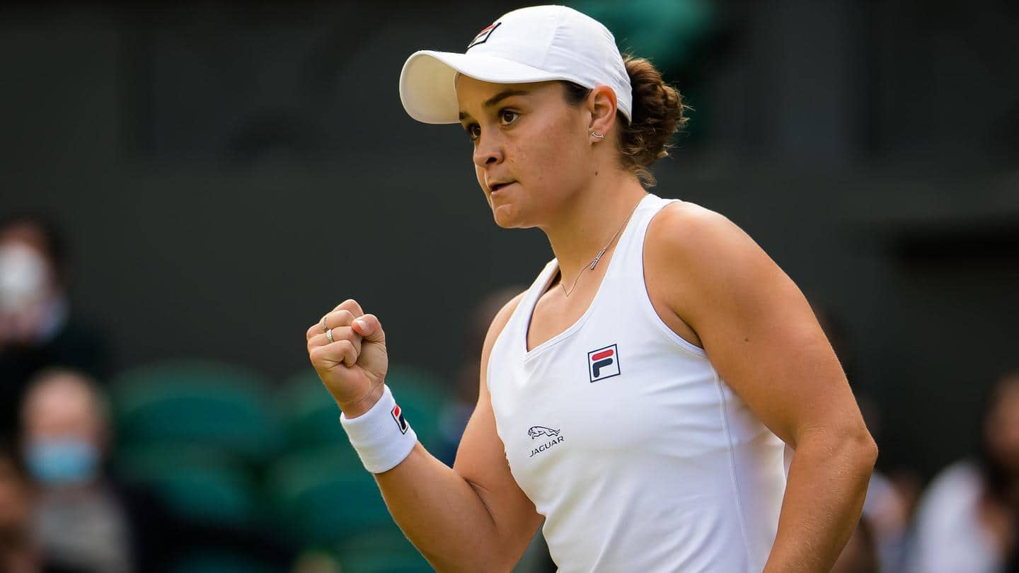 2021 Wimbledon: Ashleigh Barty beats Krejcikova, reaches quarter-final