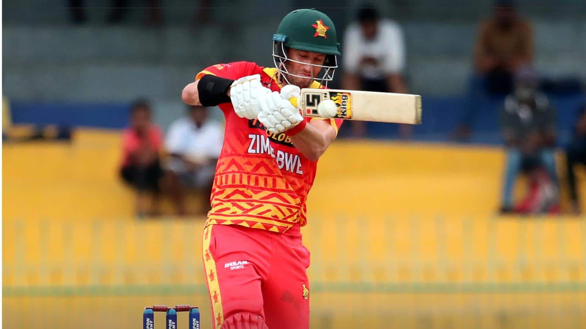 Zimbabwe captain Craig Ervine slams his 20th ODI fifty: Stats